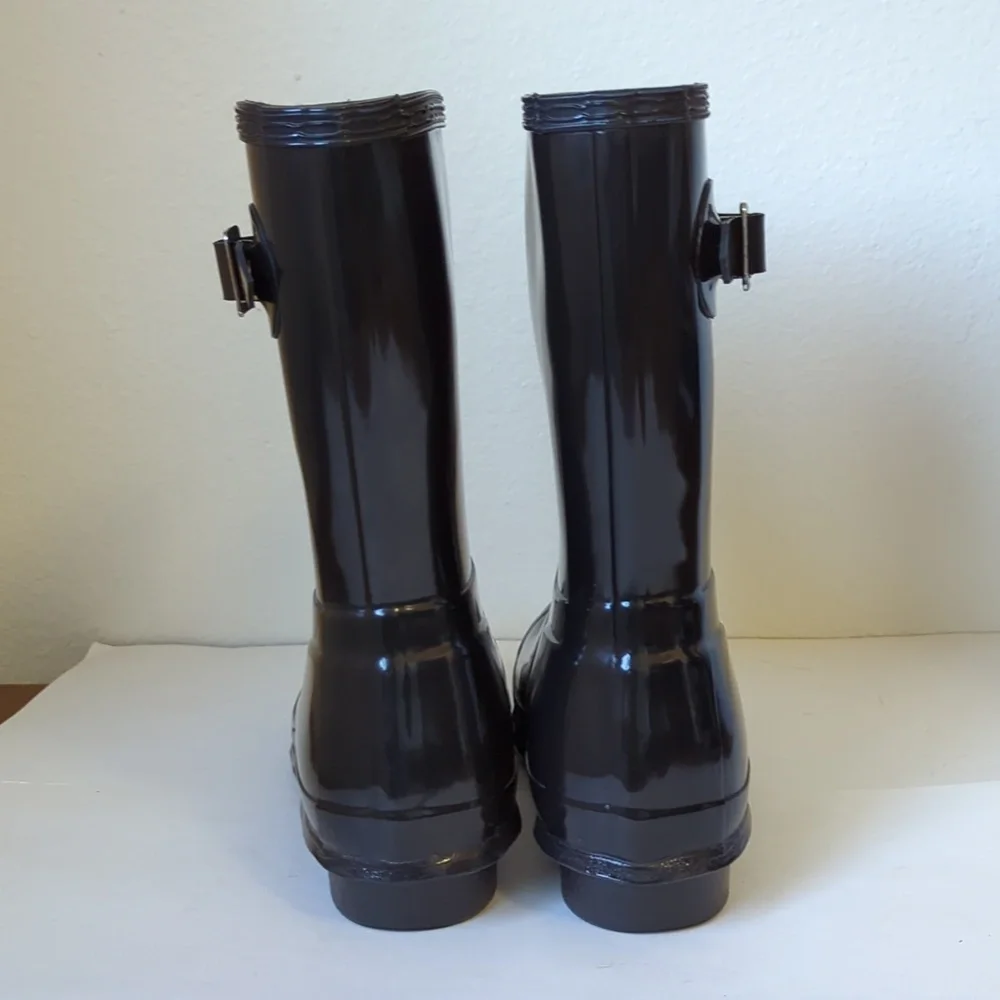 HUNTER ORIGINAL SHORT GLOSS BLACK - Size 7